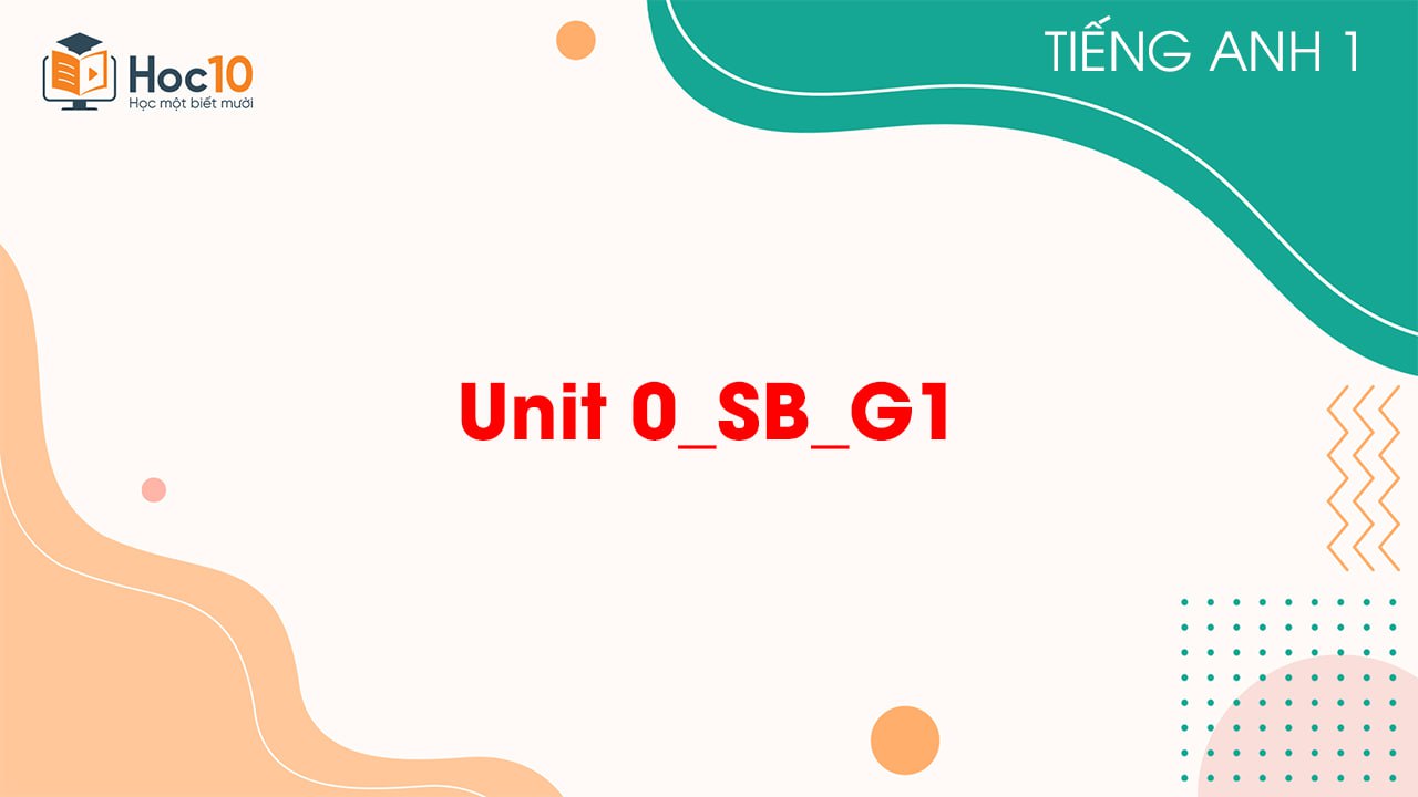 Unit 0SBG1